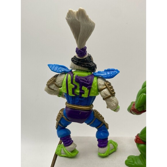1991 Vintage TMNT Playmates Teenage Mutant Ninja Turtles Lot Of 5 Action Figures - Picture 11 of 11